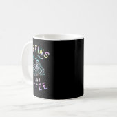 Mug Et Café Drôle Skeleton Tie Dye Retro Halloween (Devant gauche)