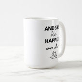 Mug Et elle courut heureuse pour toujours après avoir (Devant droit)