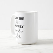 Mug Et elle courut heureuse pour toujours après avoir (Devant gauche)