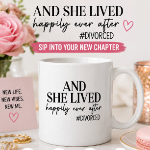 Mug Et elle vécut heureuse à jamais #Divorcée Drôle