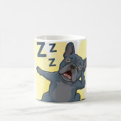 Mug Et scène routine nocturne drôle de chien bouledogu (Centre)