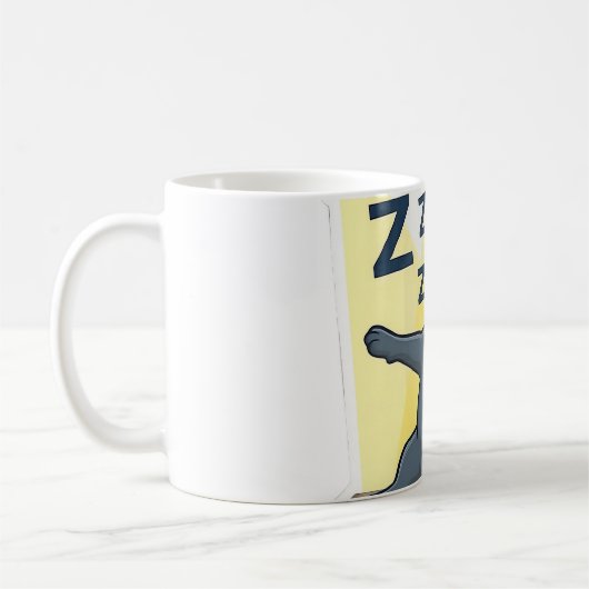 Mug Et scène routine nocturne drôle de chien bouledogu (Gauche)