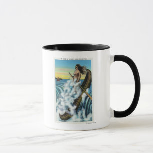 Mug Établissement de la légende du canoë blanc