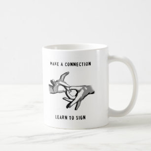 Mug Établissez un rapport apprendre à signer la tass