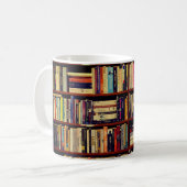 Mug Étagères de bibliothèque (Devant gauche)