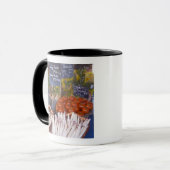 Mug étal de marchand de marché de rue avec du blanc (Devant gauche)