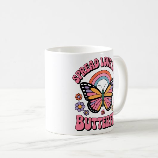 Mug Étaler l'amour comme papillon (Devant droit)