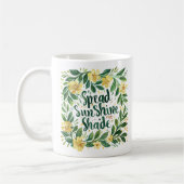 Mug "Étaler SunShine" Floral jaune et vert (Gauche)