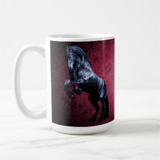 Mug Etalon noir friésien/beauté noire, rose cheval