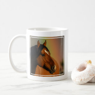Mug Étalon sauvage, Lumière dorée et Arc-en-ciel