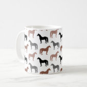 Mug Étalons noirs Brown et gris de Cheval (Devant gauche)