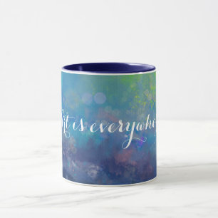 Mug étang de nénuphars impressionniste Abstrait