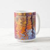Mug Étang de réflexion automnal Impressionniste (Devant droit)