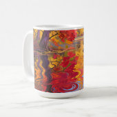 Mug Étang de réflexion automnal Impressionniste (Devant gauche)