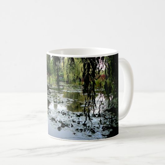 Mug Étang Lily, Giverny, France (Devant droit)
