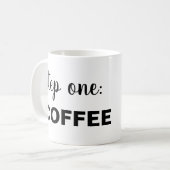 Mug Étape 1 CAFÉ (Devant gauche)