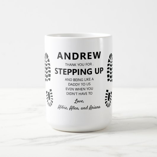 Mug Étape Papa Merci (Centre)