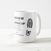 Mug Étape Papa Merci (Devant droit)