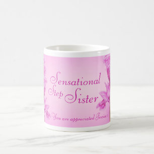 Mug Étape sensationnelle Soeur orchidée lilas merci mu