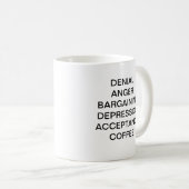 MUG ÉTAPES DE PEINE - CAFÉ (Devant droit)