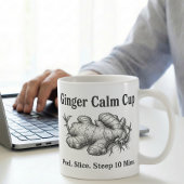 Mug Étapes de préparation du thé de gingembre Art