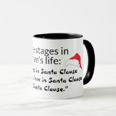 Mug Étapes d'une vie Mans citent la typographie noire  (Devant droit)