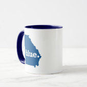 Mug État bleu Géorgie (Devant gauche)