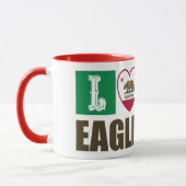 Mug État de Californie Drapeau Heart Eagle Rock (Gauche)