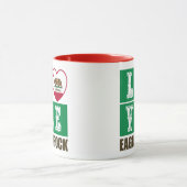 Mug État de Californie Drapeau Heart Eagle Rock (Centre)