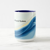 Mug État de Flux Mouvement Fluide Moderne Designer (Centre)
