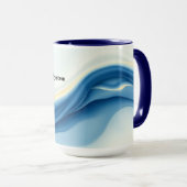 Mug État de Flux Mouvement Fluide Moderne Designer (Devant droit)