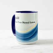 Mug État de Flux Mouvement Fluide Moderne Designer (Devant gauche)