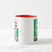 Mug Etat de la Californie Drapeau Heart Danville (Centre)
