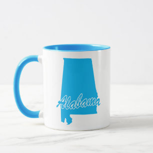 Mug État De La Forme De L'Alabama