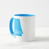 Mug État De La Forme De L'Alabama (Devant gauche)