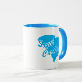 Mug État De La Mousse De Forme De Caroline Du Sud (Devant droit)