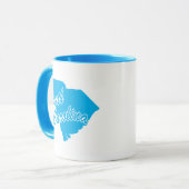 Mug État De La Mousse De Forme De Caroline Du Sud (Devant gauche)