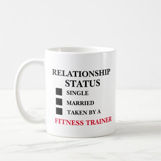 Mug État de la relation Entraîneur de fitness (Gauche)