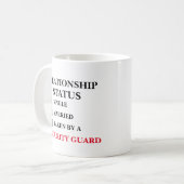 Mug État de la relation Garde de sécurité  (Devant gauche)