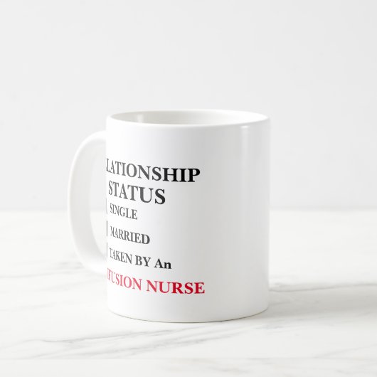 Mug État de la relation Infirmière Infusion (Devant gauche)