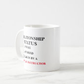 Mug État de la relation Professeur de fitness  (Devant gauche)