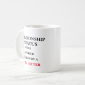 Mug État de la relation Sitter de l'animal (Devant gauche)