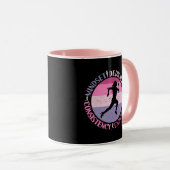 Mug État d'esprit de course - Citation d'endurance de  (Devant droit)
