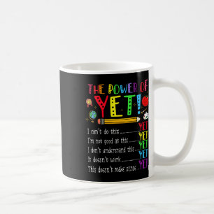 Mug État d'esprit de croissance Retour à l'école Puiss
