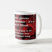 Mug État d'esprit de service à la clientèle (Devant droit)