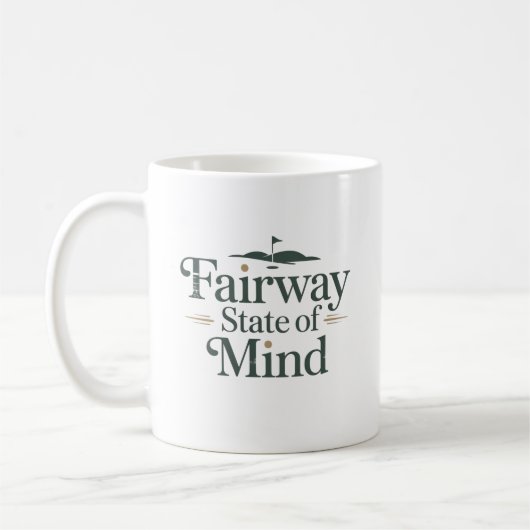 Mug État d'esprit Fairway Classique Style de Golf (Gauche)