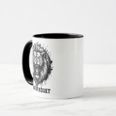 Mug État d'esprit lion Graphique de lion puissant Anim (Devant gauche)