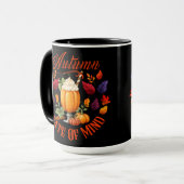 Mug État D'Esprit Noir Automne (Devant gauche)