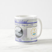 Mug État d'Île de Rhode commémoratif (Devant droit)