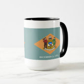 Mug État du drapeau du Delaware (Devant droit)
